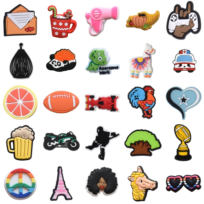 

Kids Men Boy Women Charm Shoes Accessories Shoe Charms Wholesale Bulk Packs Gifts Girl Decorations for Crocs Set Jeans Para Pins