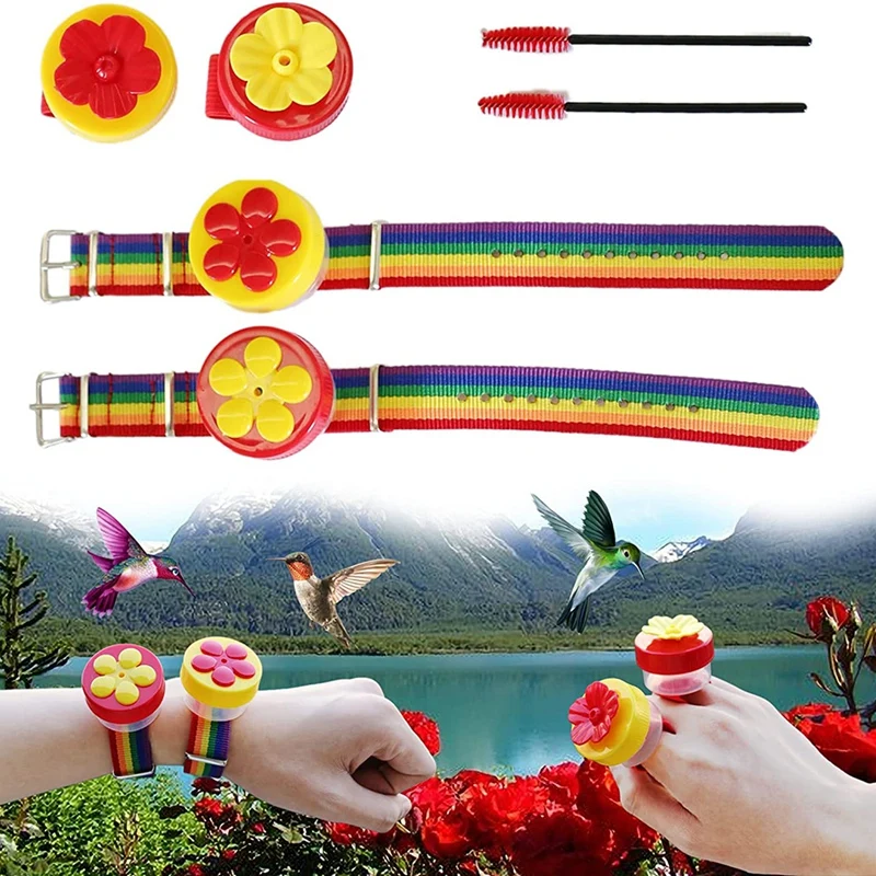 Набор кормушек для птиц с 2 кольцами кормления и шт. на запястьях кормушки