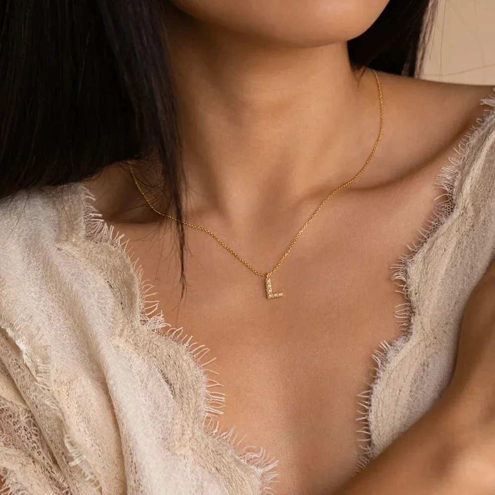 Женское 10 шт. искусственный жемчуг нержавеющая сталь 26 букв сокращение имени