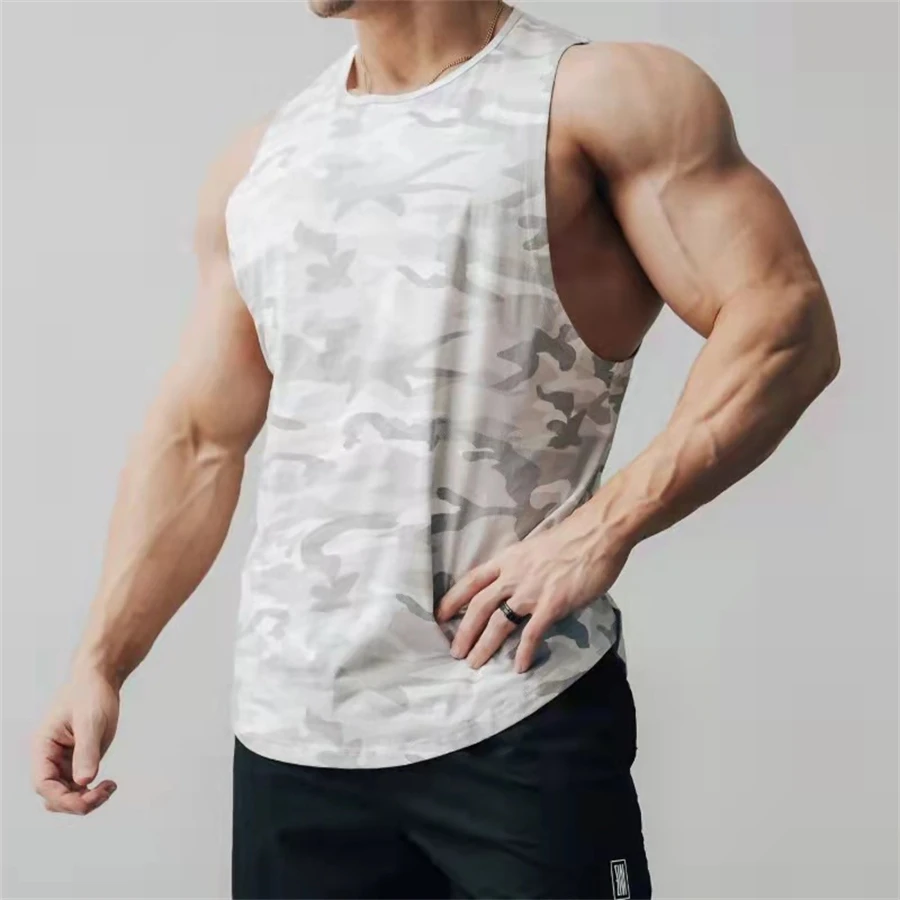 

mens tank tops shirt gym tank top fitness clothing vest sleeveless cotton man canotte bodybuilding ropa hombre man clothes wear