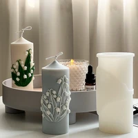 2022 lily of the valley silicone candle mold diy chocolate handmade soap resin plaster making mould home decoration ornaments