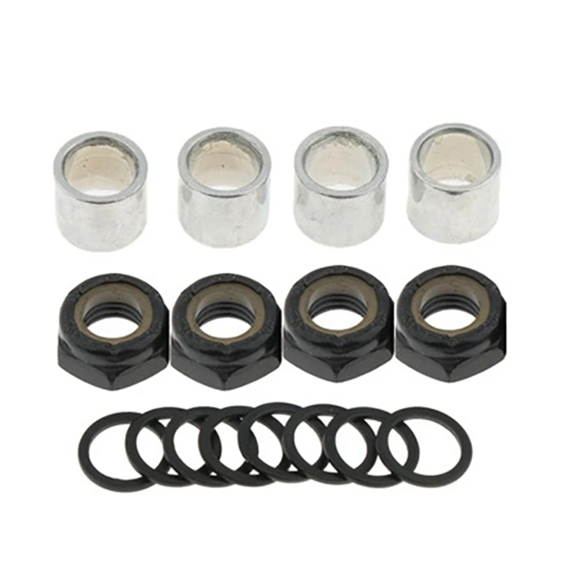 

112Pcs Skateboard Truck Hardware Kit Skateboard Spacers Longboard Axle Nuts Skateboard Accessories
