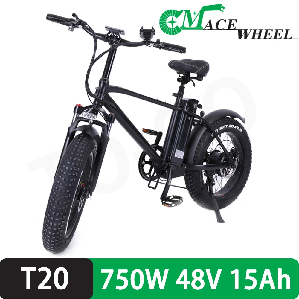 

Free VAT New CMACEWHEEL T20 E-bike Electric Bicycle Bike 750W 48V 15Ah Foldable Five Gears EU Stock Adult