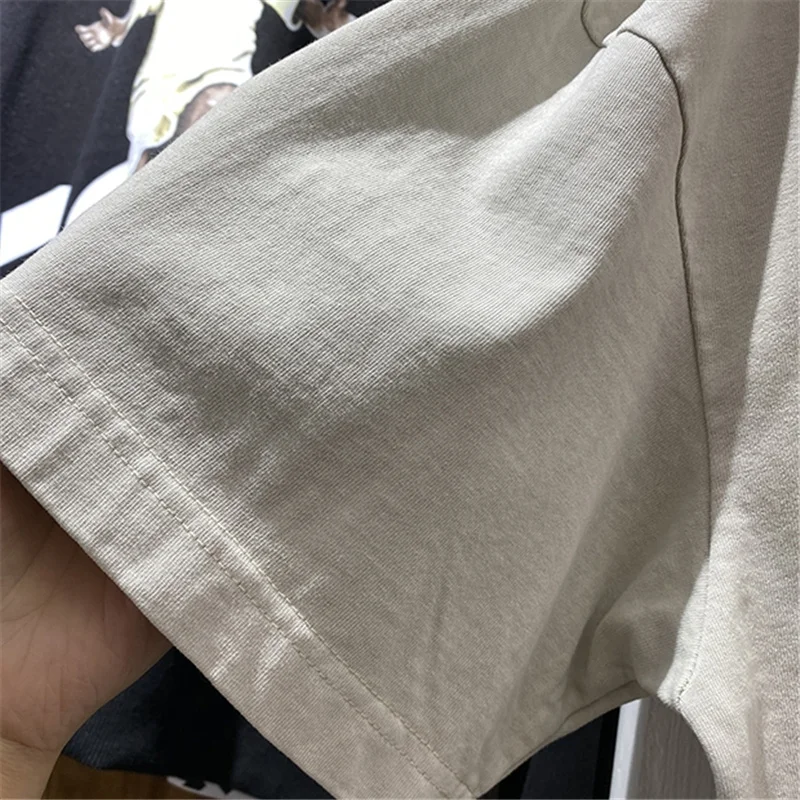 Женская футболка с коротким рукавом и круглым вырезом свободная в стиле ретро