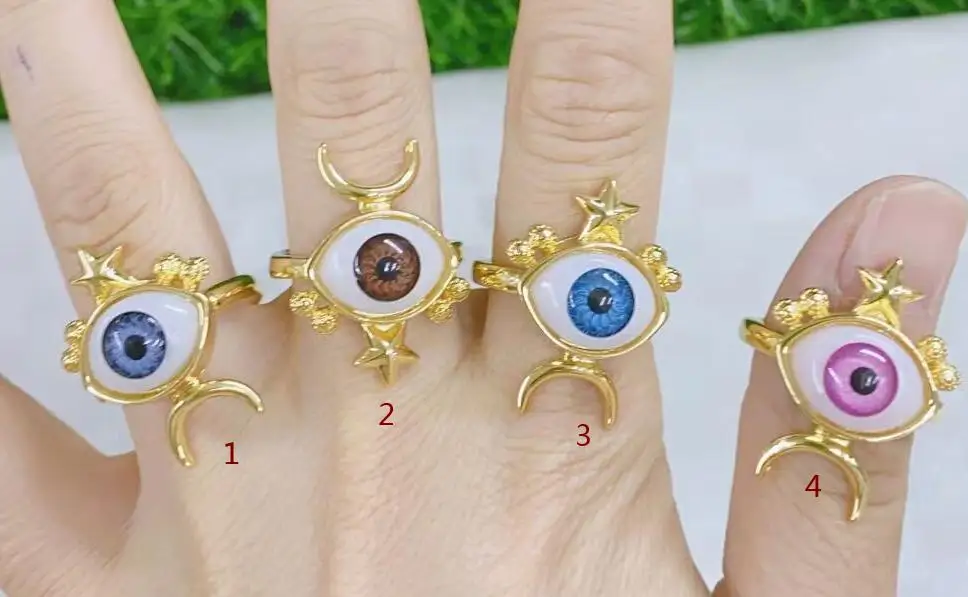 

Женское Открытое кольцо с эмалью, 1 шт.