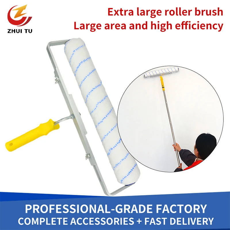 18inch Paint Roller Brush For Wall Decorative 6MM/9MM Short-Middle-Long Plush Painting Handle Tool