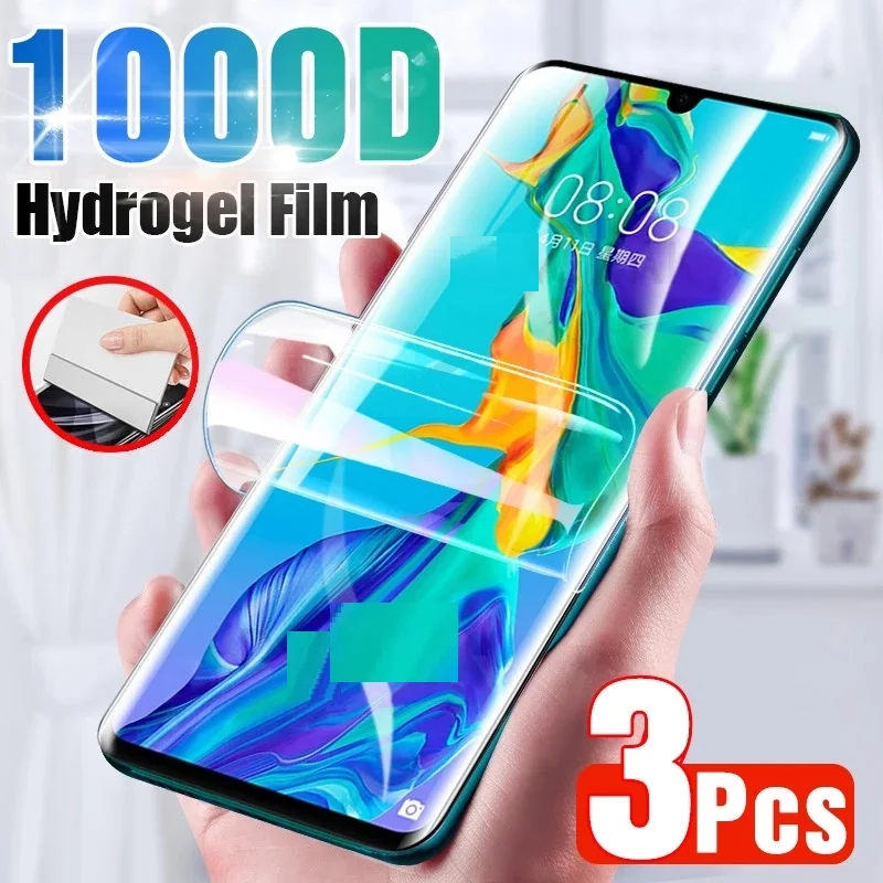 

3PCS Hydrogel Film for Huawei P30 40 20 Lite Y9A Y9S Screen Protector for huawei Nova 10 9 SE Mate 40E Pro 30 20 Lite Y9 2019