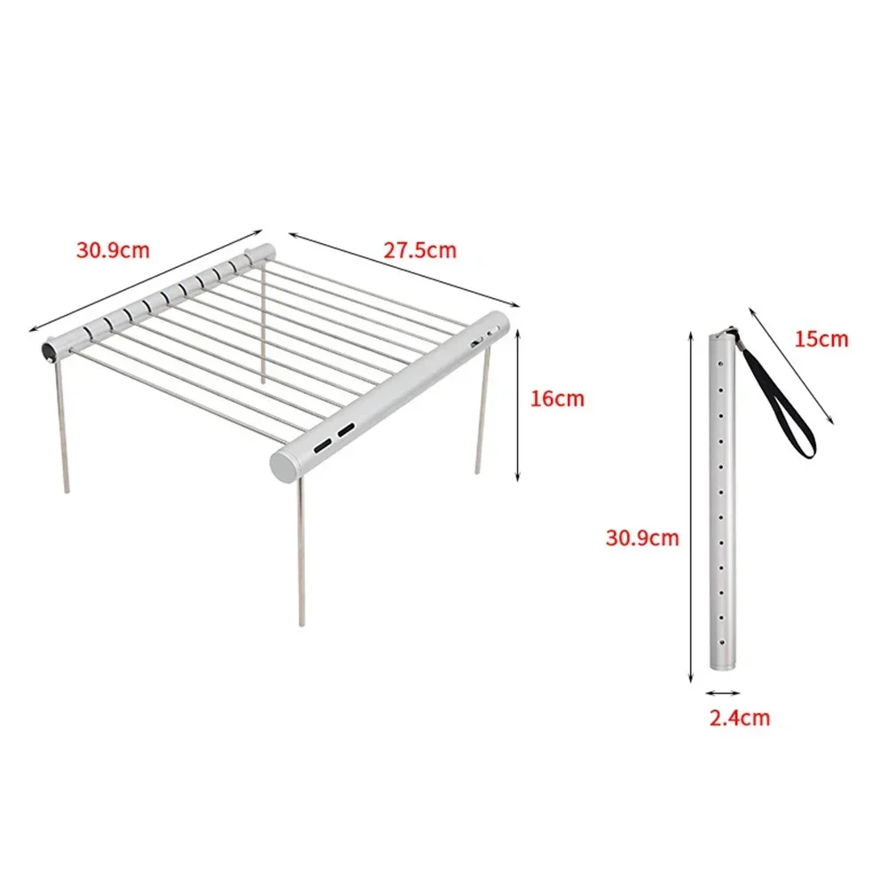 Портативный гриль для кемпинга складной портативный легкий угольный барбекю из