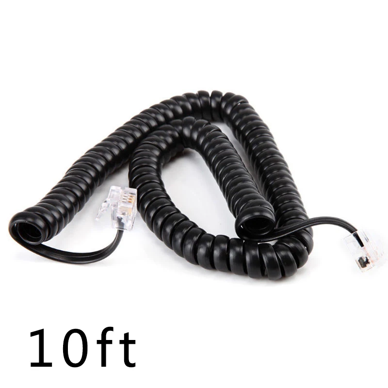 

Telephone Handset Cord Curly Coiled Line Corkscrew Cable Spring Wire Accessory