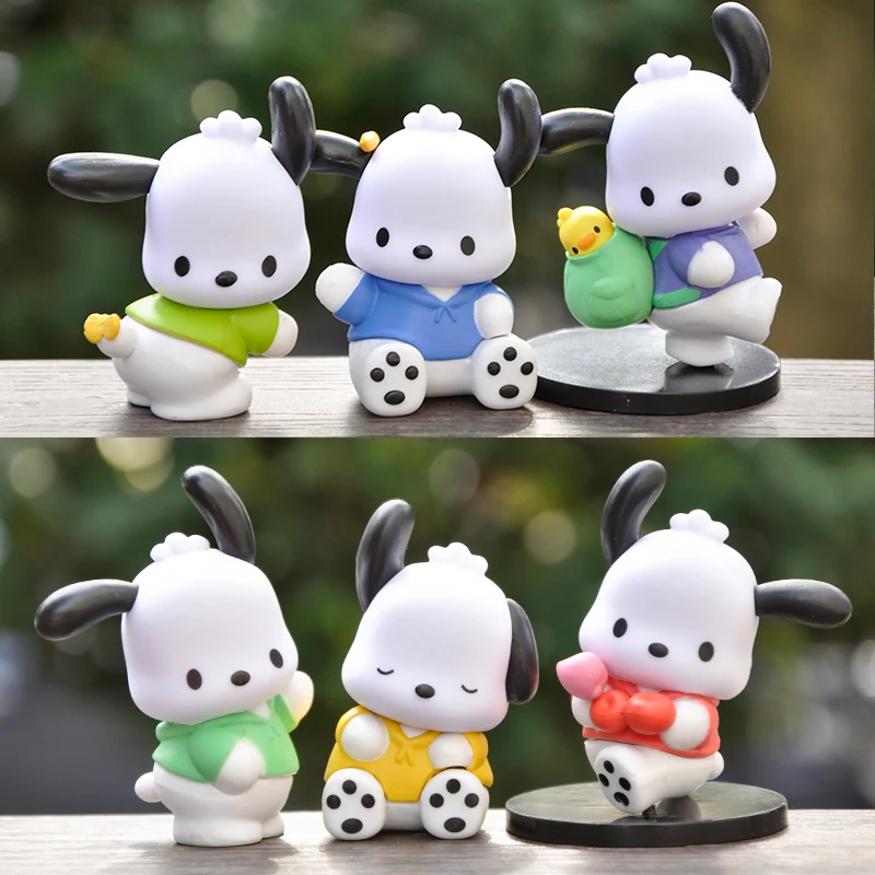 

6pcs/Set School Dog Trinkets Pvc Action Figures Anime Figurine Collectible Dolls Kids Toys For Children