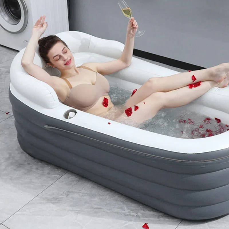 Надувная пластиковая Ванна для взрослых отдельно стоящая большая емкость Banheira