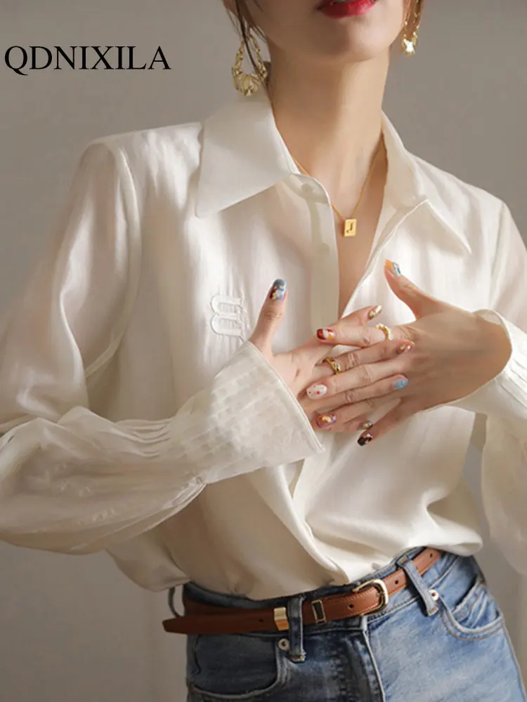 

Shirts and Blouses New Elegant Loose Casual Fashion Ladies Tops and Blouses Summer 2023 Clothes for Women White Tops for Women