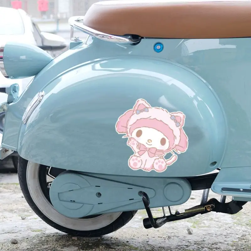 Sanrio My Melody милые Мультяшные наклейки для автомобиля мотоцикла неотражающие