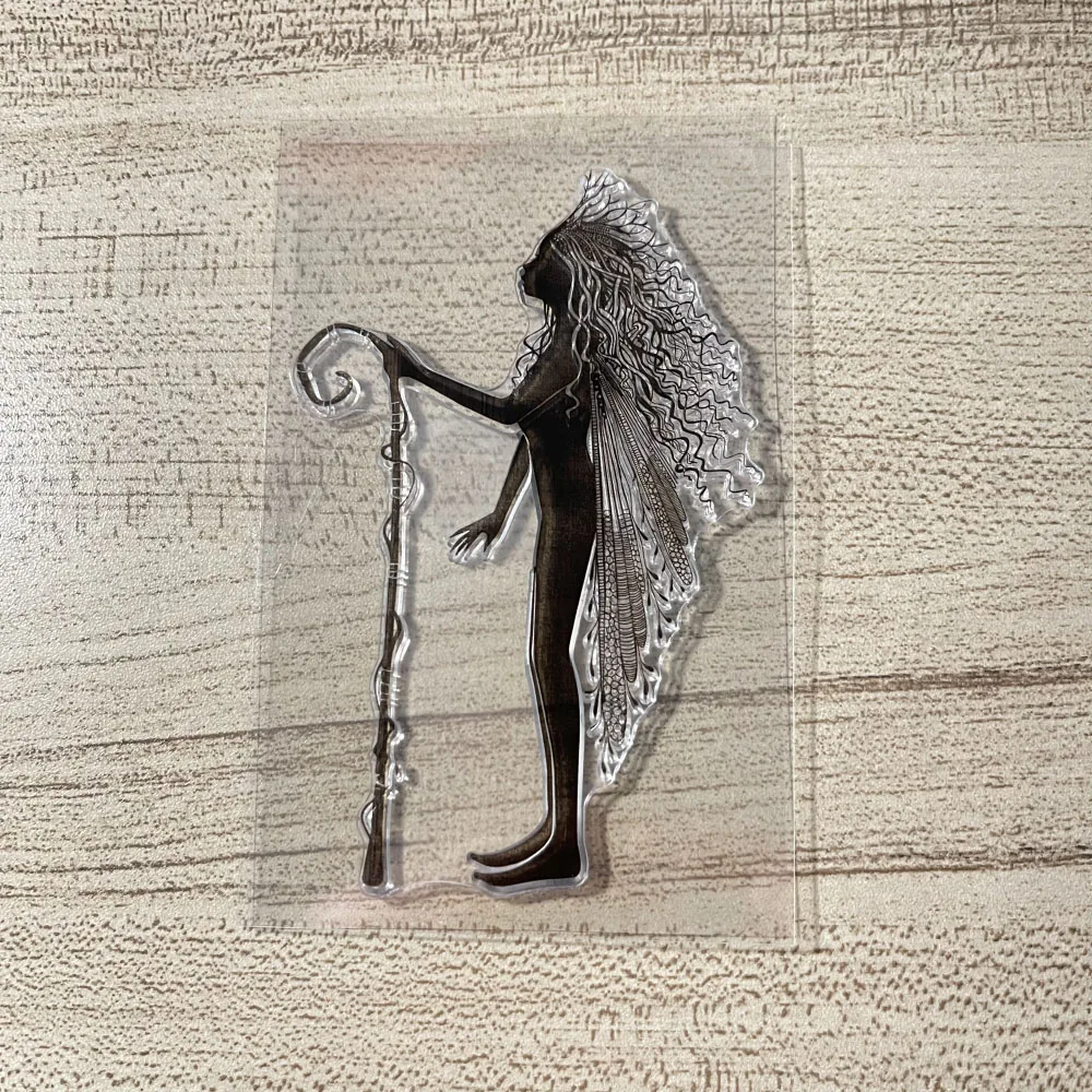 

Fairy Clear Stamps for DIY Scrapbooking Card Transparent Silicone Stamp Making Photo Album Crafts Decoration