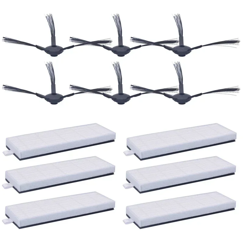 Сменные Hepa-фильтры Ilife A4 A6 A4S A40 12 шт./партия и боковая щетка запасные