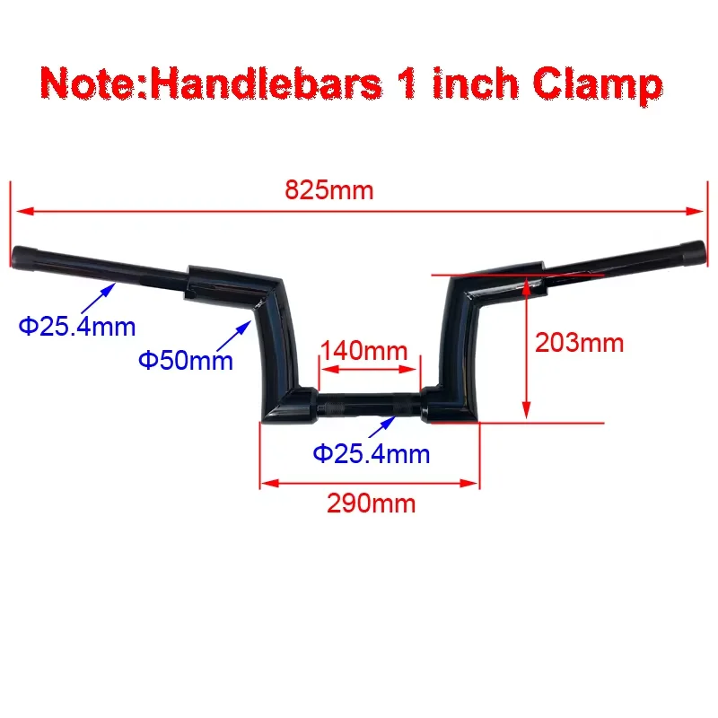 HCMT хромированные Рули 1 &quotзажим 6&quot 8 &quotи 10&quot Rise 2 &quotподвесные тяги для полета