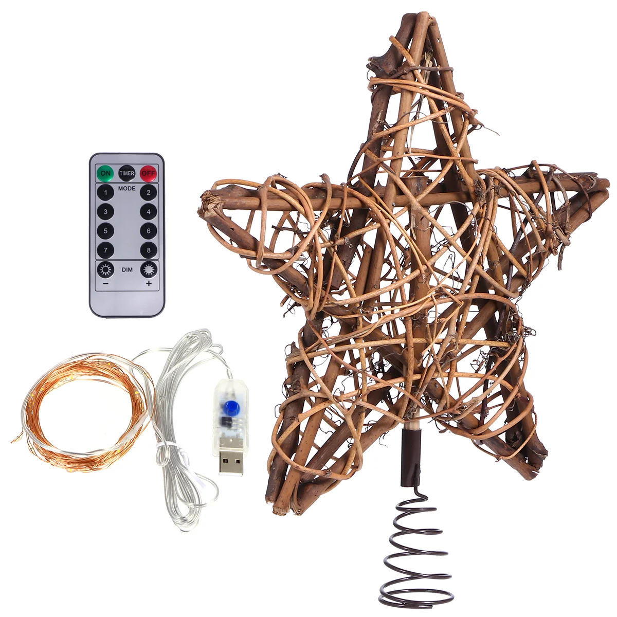 

Christmas Wooden Star Rattan Xmas Decor Pentagram Tree Star Tree Ornament Christmas Adornment Rattans Star Ornament