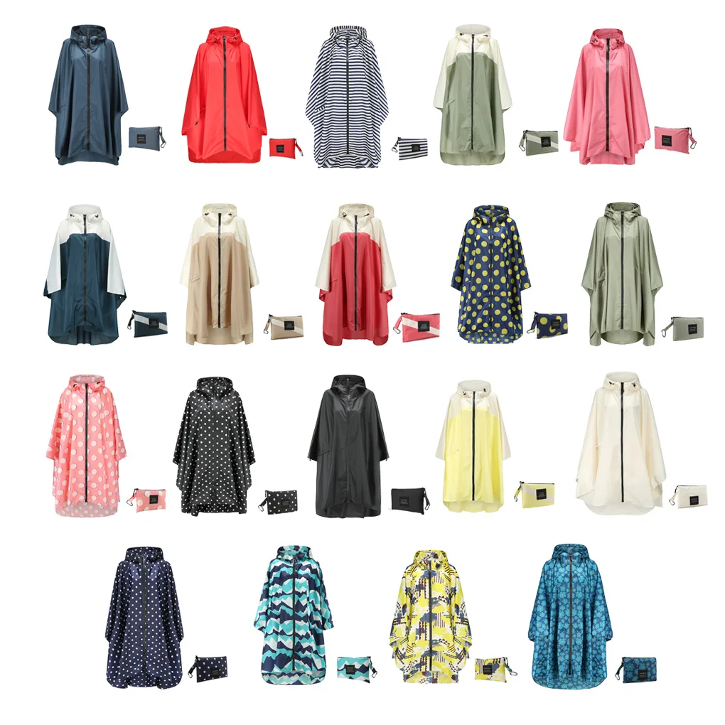

Women Men Rain Coat Adults Breathable Polyester Waterproof Rainwear Camping Hiking Traveling Portable Raincoat Cloak