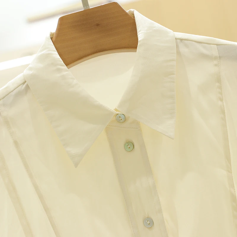 [Европа] однобортные универсальные рубашки с длинными рукавами и воротником-поло