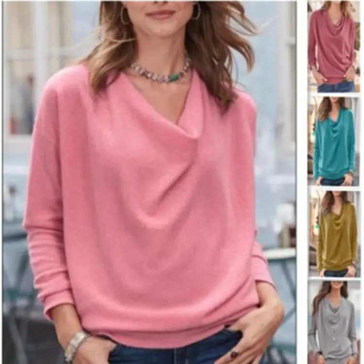 

2022 Spring and Autumn New Women's Top Long Sleeve T-shirt