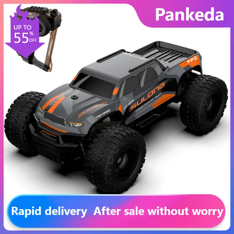 

8km/h Fast Rc Cars Off Road 4WD with DIY model,2.4G Remote Control Monster Truck for Adults and Kids Christmas birthday present