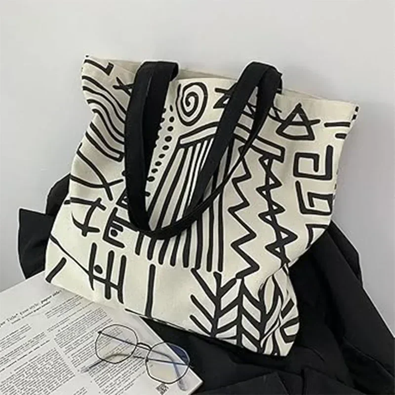 TW8 Большая сумка Эстетические холщовые сумки на молнии для женщин Дорожные ремне