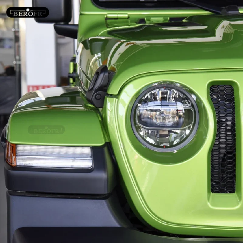 Защитная затеняющая пленка для автомобильных фар Jeep Wrangler JL 2019 2020 дымчато-черная