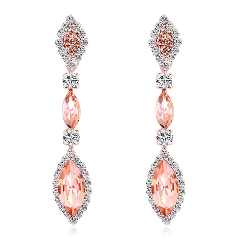 

Earrings New European and American fashion Stone women's earrings and Crystal Earrings