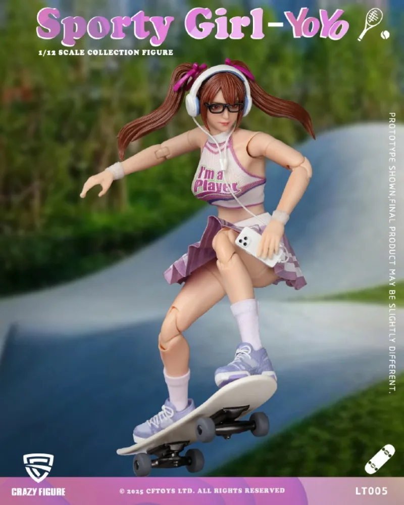 Оригинальная подвижная кукла CFTOYS 112 Sports Girl Yoyo в наличии, быстрая доставка за 24 часа, аниме-фигурка, модель, игрушка (art.: 3920d85b27cdc) - 3920d85b27cdc