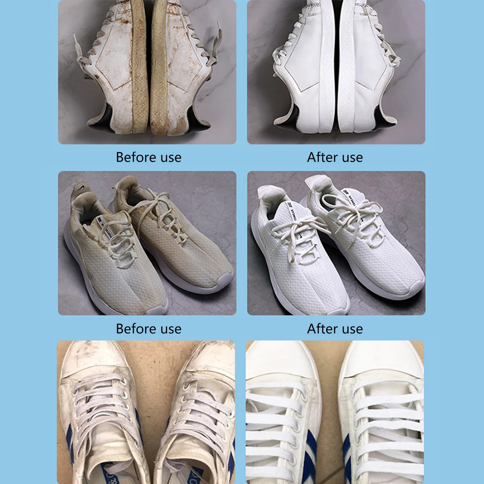 

White Shoe Cleaner Shoe Whitening Cleansing Foam Shoe Protection Shoe Whitener Shoe Stain Remover For Sneakers Canvas Shoes