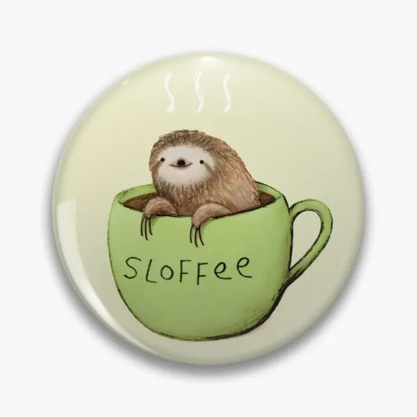 

Настраиваемая мягкая булавка-пуговица Sloffee, декор для шляпы, забавная металлическая Милая брошь для любимого воротника, Подарочный значок д...