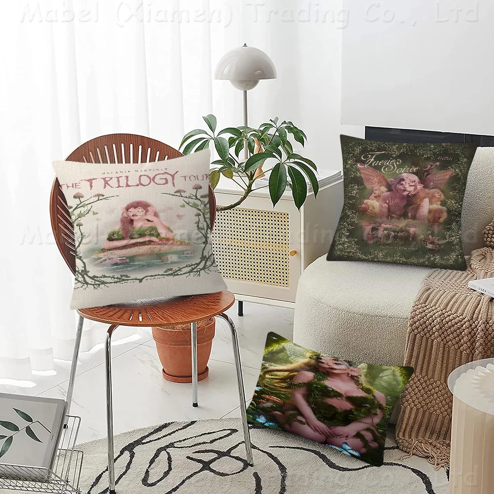 Singer M-Melanie Martinez P-Portals Pillow Anime Sofa Bed Head Cover Cushion 45x45 Cm Fashion