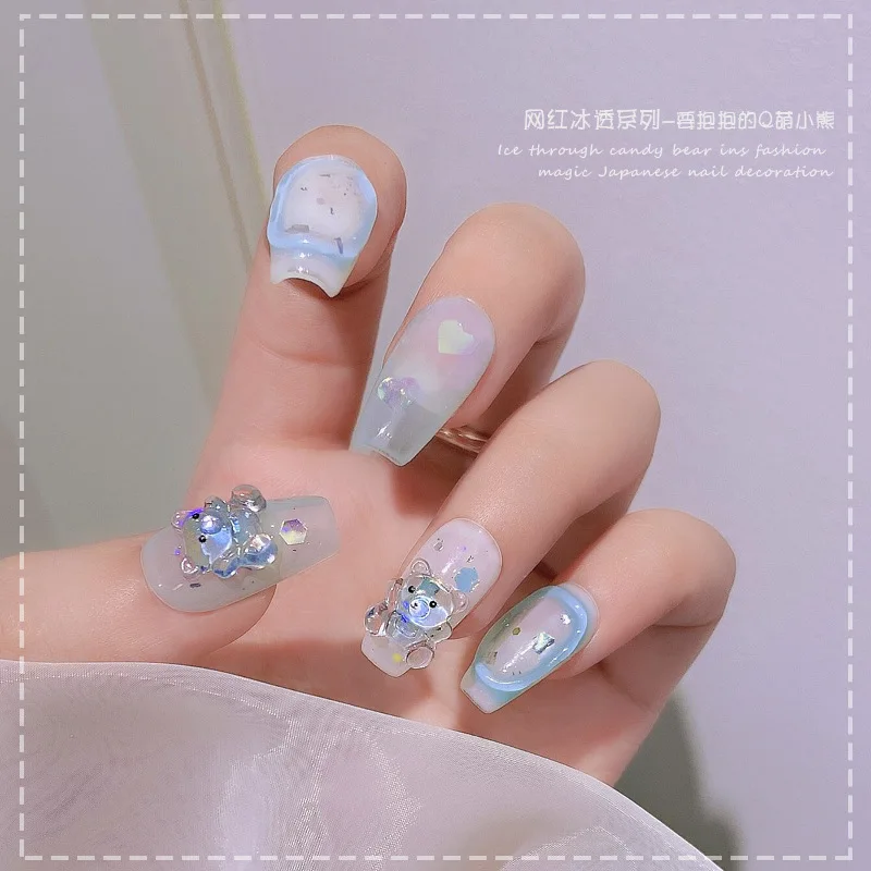 

20 шт./партия, прозрачные аксессуары для дизайна ногтей