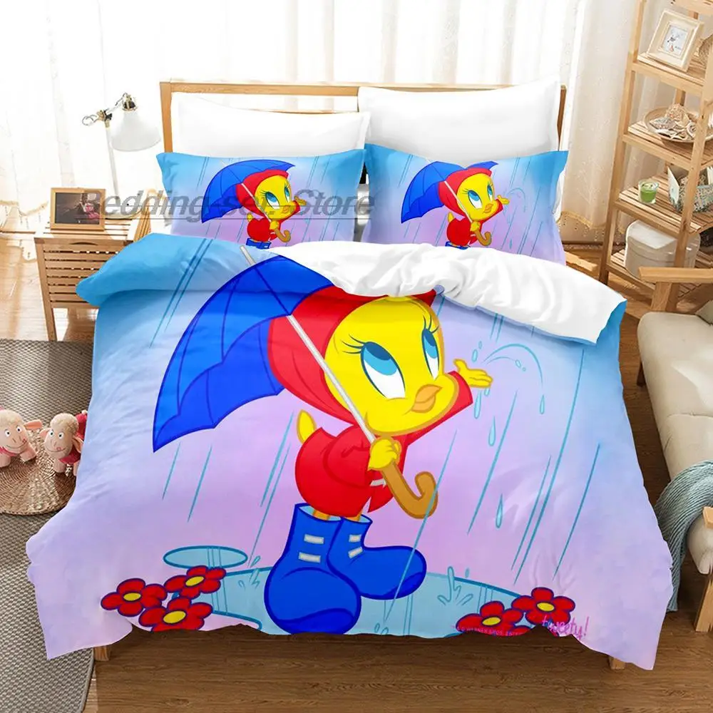 Комплект постельного белья из двух предметов с 3D-принтом птиц |