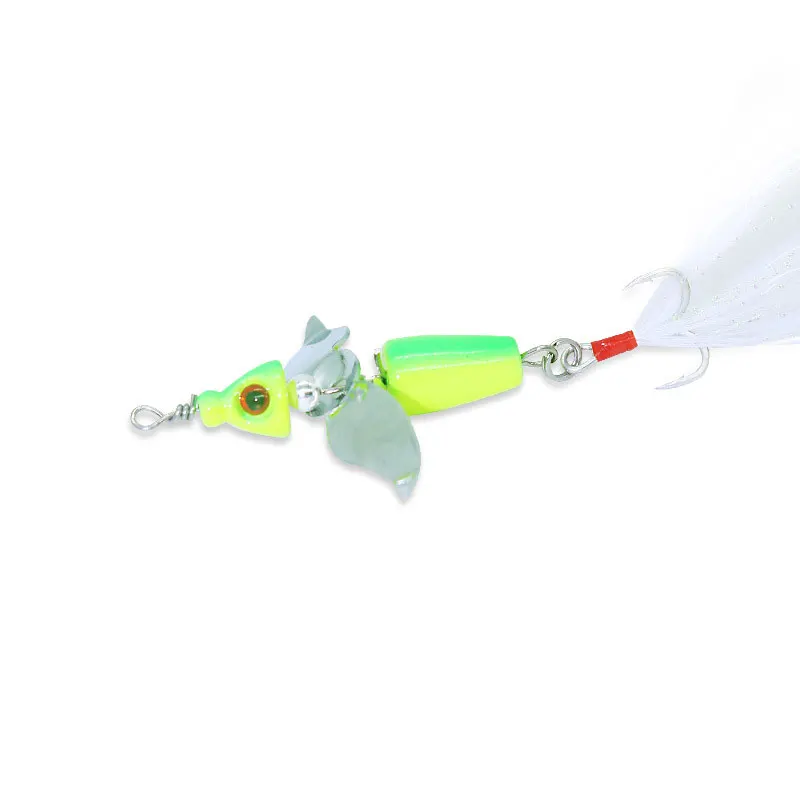 

AS Topwater Bait Shore Cast Jig Propeller Fishing Spin Bait Lures 11g/4.6cm Hard Lure Artificial Plastic Wobblers Pesca Leurre