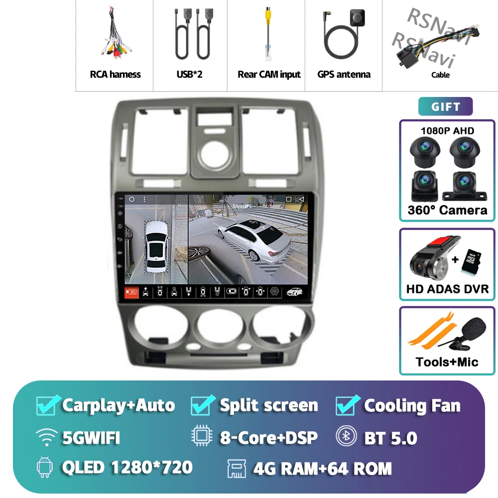 

Автомобильное радио Android 15 для Hyundai Getz 1 2002-2011 Carplay, автомультимедиа, 2Din плеер, головное устройство, BT, GPS, стерео, видеокамера 360
