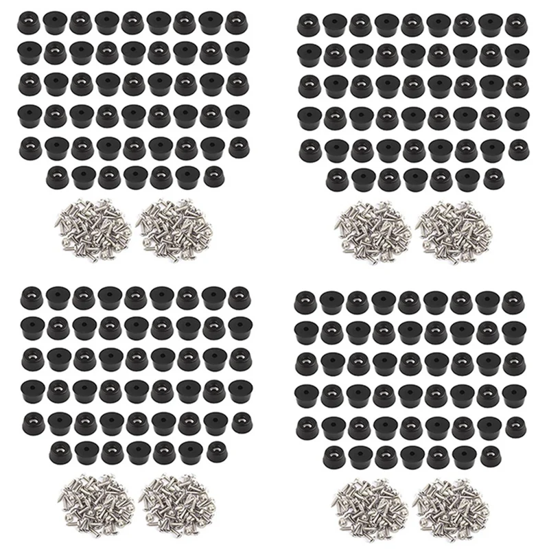 

208PCS Rubber Feet For Cutting Board (0.31X0.59Inch) Anti Scratch Rubber Cutting Board Feet For Chairs & Other Furniture