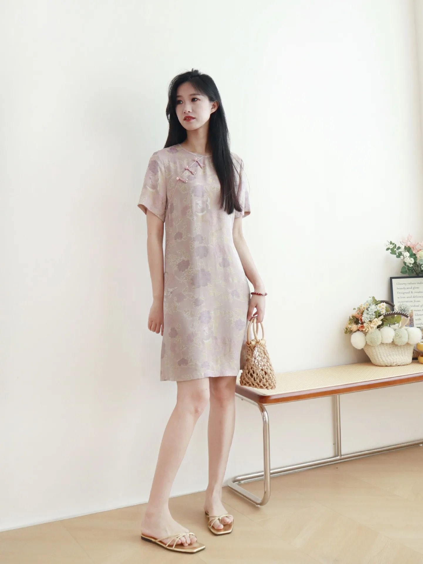 BirdTree 24 мм 50% шелковые элегантные платья женские жаккардовые с коротким рукавом