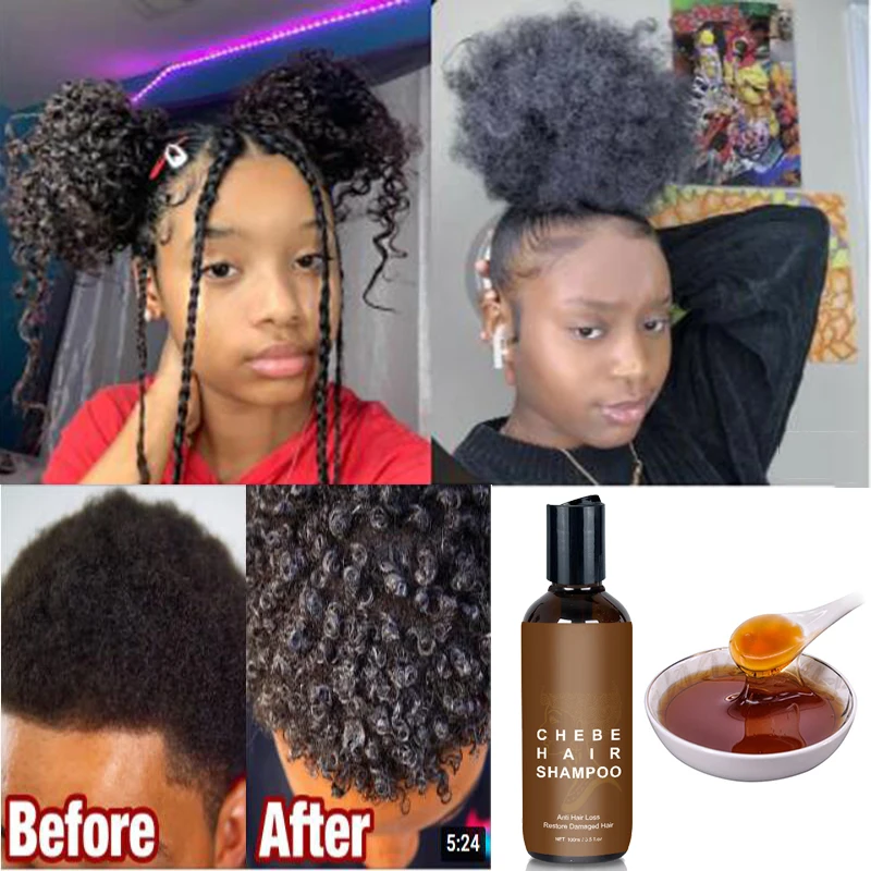 2 Month Chebe Powder natural curly Hair Growth Shampoo Anti Hair Loss Products Efficient straighten hair Herbal Essence Shampoo