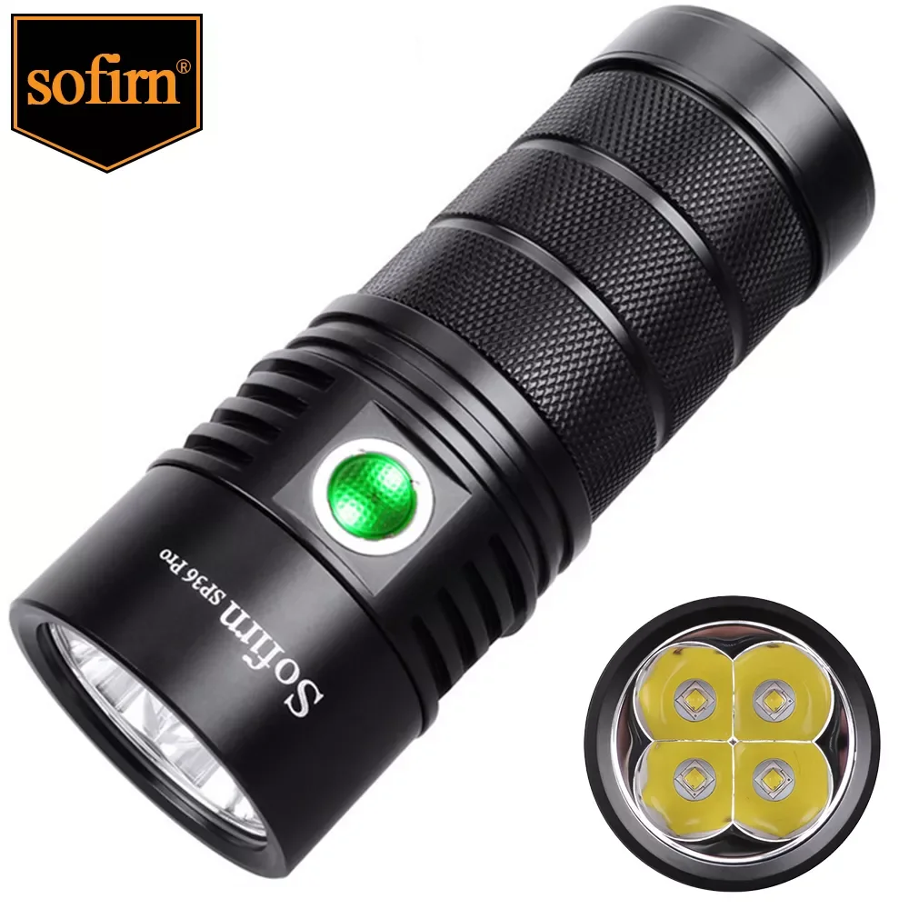 

Мощный светодиодный фонарик Sofirn SP36 Pro, 18650 лм, 4 перезаряжафонарь USB-порта SST40,