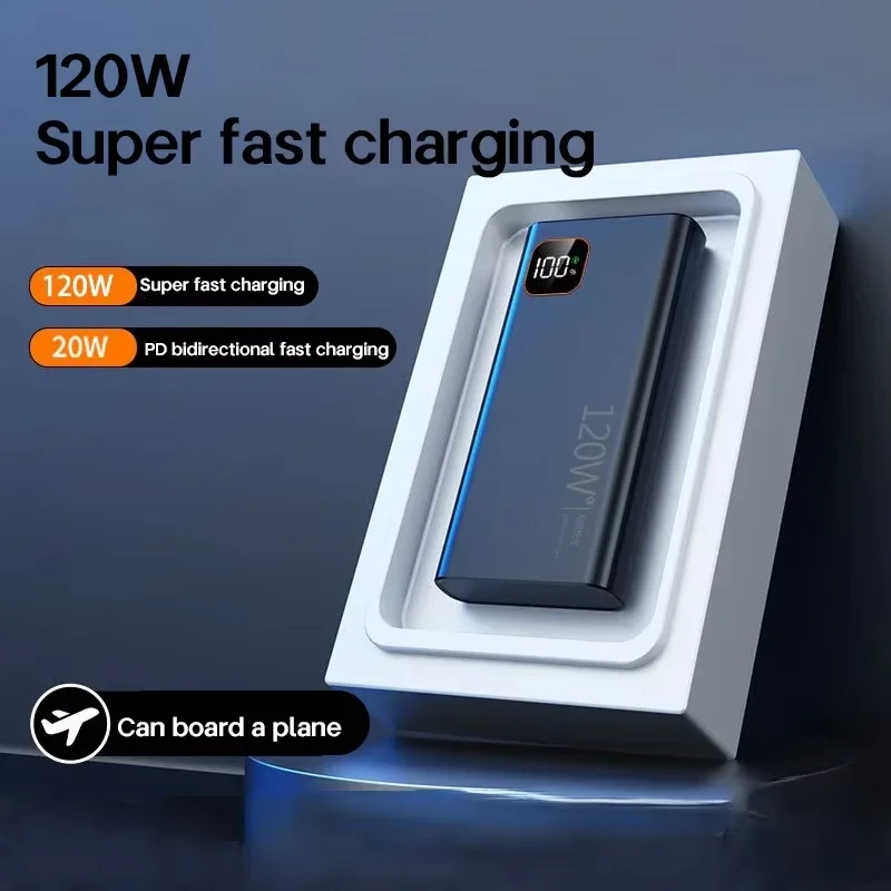 Фото VIVO 120 Вт 200000 мАч Power Bank CCC Высокая емкость Быстрая зарядка Powerbank 3C Портативное внешнее зарядное устройство для Iphone Xiaomi №2