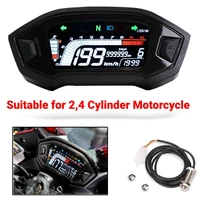universal for 124 cylinder 10000 rpm motorcycle lcd display speedometer odemeter tachometer with digital sensor panel meter
