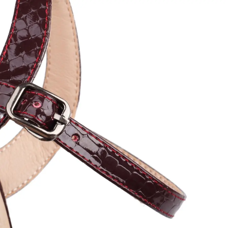 Fashion Cover Toe Sandals Women Summer Shoes 2023 Stone Pattern Leather Training Dance 9.5cm High Heels Platform Pump Size 34-46