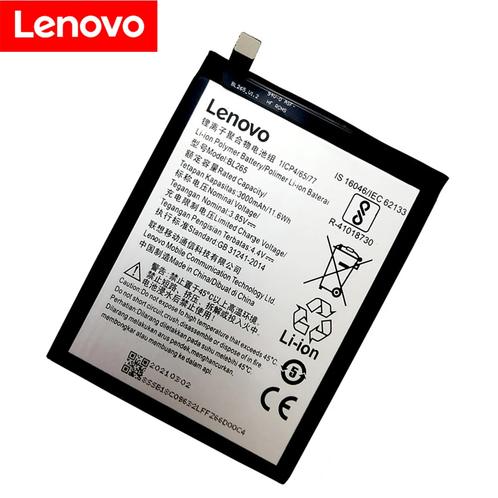 original bl265 3000mah battery for lenovo xt1662 motorola moto m xt1662 xt1663 mobile phone gift tools stickers free global shipping