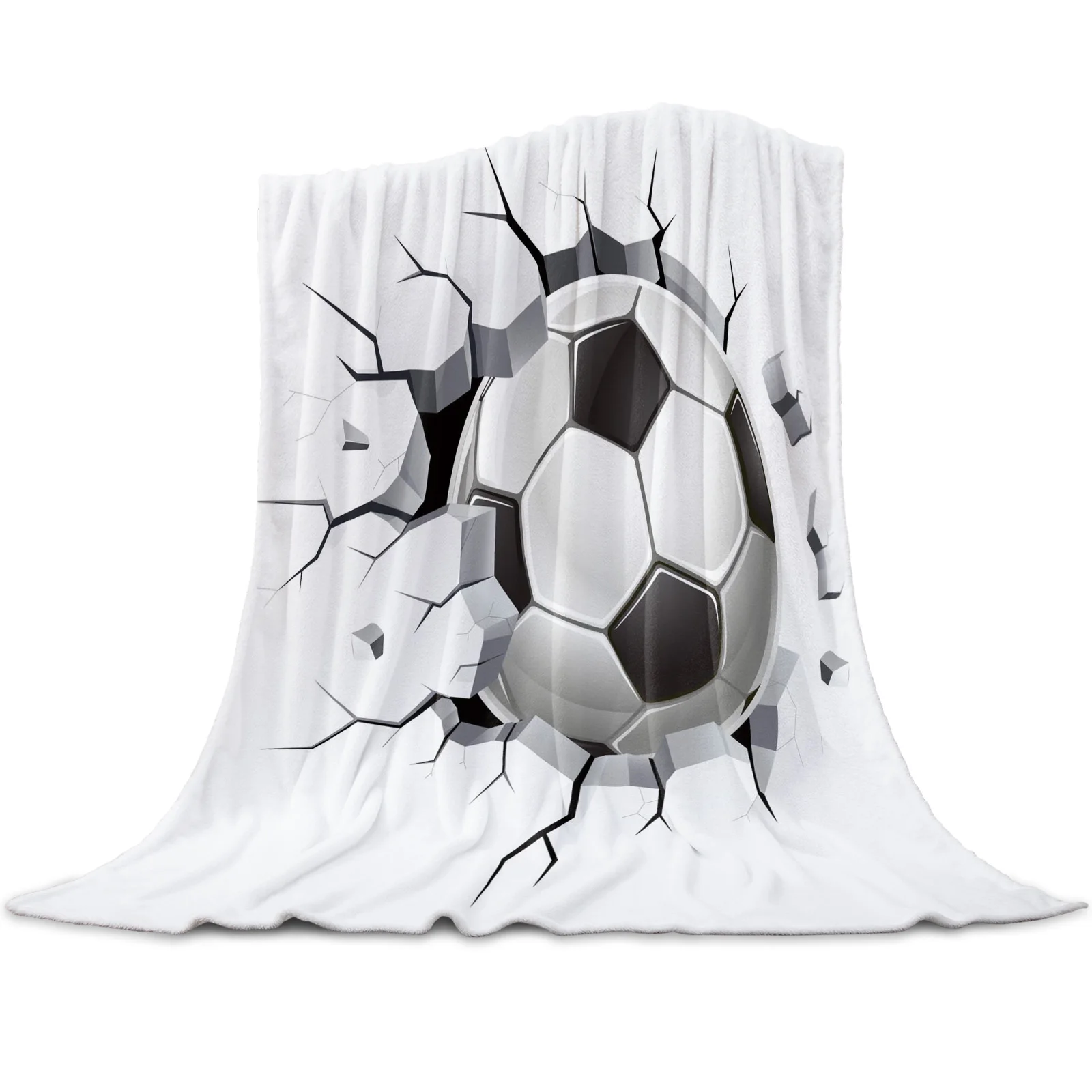 

Flannel Blankets Soccer Throw Blanket Balls Football Warm Throws Sofa Bed Home Bedspread Travel Fleece Blanket Design Blanket