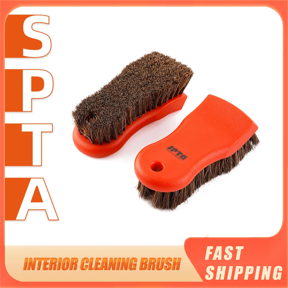

SPTA 1Pc Soft Cleaning Brush Horsehair Detailing Brush Car Interior Detailing Tool For Auto Car Cleaning And Washing Tool
