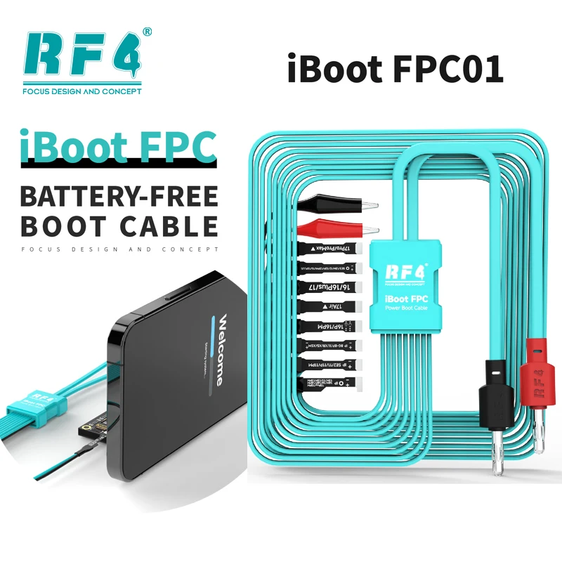 Фото Кабель для активации материнских плат RF4 iBoot FPC01, тестовый кабель питания DC для iPhone 8-11, 12, 13, 14, 15, 17 №1