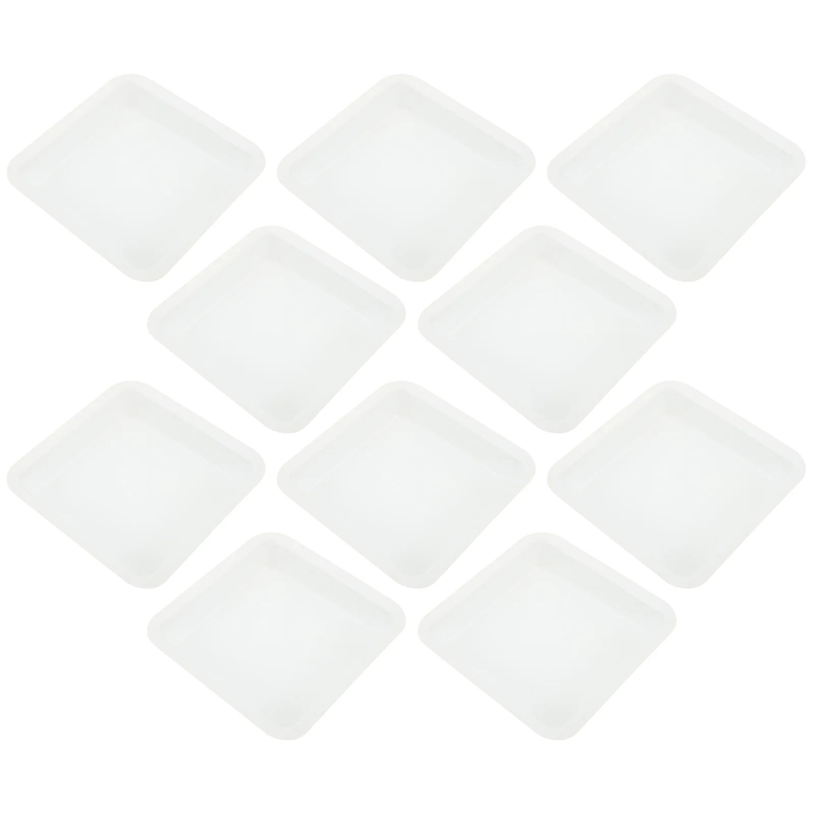

10 Pcs Disposable Weighing Boat Trays Food Lab Weight Boats Plastic Anti-Static Plates