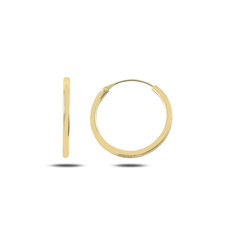 

Серебряные серьги-кольца диаметром 18 мм