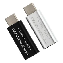 2 PCS Data Blocker USB Type-C Adapter Juice Jacking Prevention Charging Defender Female USB-C Gender Change Hacking gadget